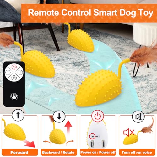 Baborui H-420 Interactive Dog Toys Mouse, Remote Control Squeaky Dog Toys thumb #4