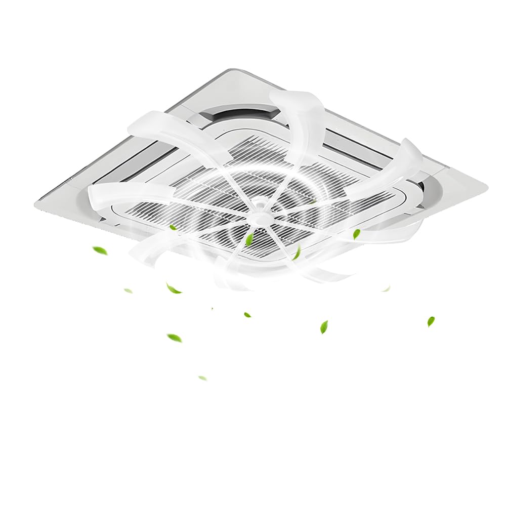 エアコン用ファン、空調ファン、天井扇風機、分散天井扇風機、空気循環、業務用家庭用空調、省エネ対策、直接冷却、空調効率向上、取り付け簡単、天井空調リビングルーム、オフィス、工場に適しています (ホワイト)