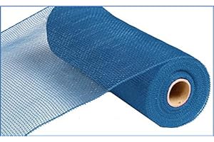 10 Inch x 30 Feet Denim Blue Deco Poly Mesh (RE1302MM)