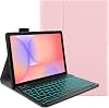 Funda con teclado retroiluminado para Honor Magic Pad 4 Tablet 12.3 pulgadas, teclado inalámbrico magnético desmontable retroiluminado de 7 colores con cubierta, Negro 8