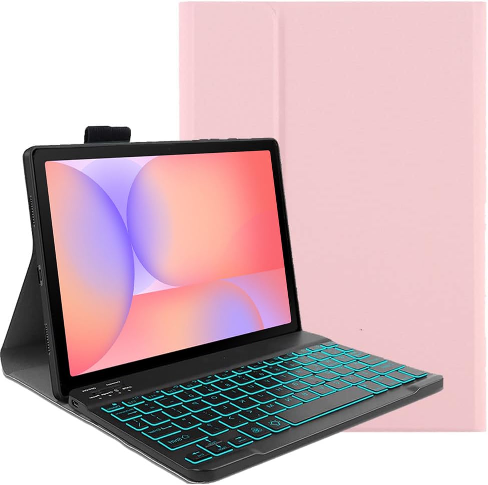 Coque Clavier pour Oppo Pad 5 Pro 13,2 Pouce Rose