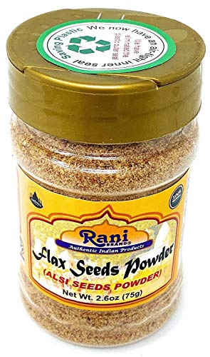 Rani Flax Seeds Powder (Alsi, Linum Usitatissimum) 2.6Oz (75G) Pet Jar ~ All Natural | Gluten Friendly | Non-Gmo | Vegan | Indian Origin #TOP3