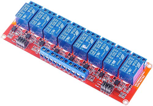 LIVISN DC 12V 8-Channel Relay Module High Low Level Trigger with Optocoupler Isolation Load DC 30V AC 250V 10A for PLC Automation Equipment Control Industrial Control Arduino (24V 2 CH)