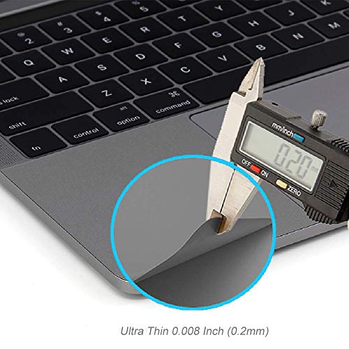 Forito Palm Rest Cover Skin With Trackpad Protector Compatible With Macbook Pro 13 Inch Model A2159 A1706 A1708 A1989 , 2019 2018 2017 Or 2016 Released(Space Gray) #TOP3