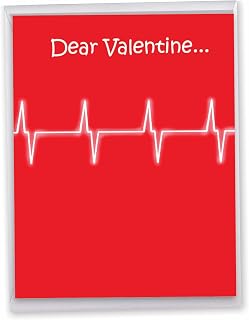 NobleWorks - Large Valentines Day Card Funny (8.5 x 11 Inch) - Vday Humor, Big Greeting Notecard for Valentine - Thinking of You J2203VDG
