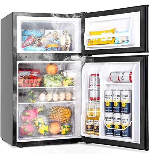 LEONARD USA 122 L Inverter Double Door Mini Fridge for Home & Wine Chiller with Separate Deep Freezer Compartment for Preserving Ice & Meat (Based on American Technology)