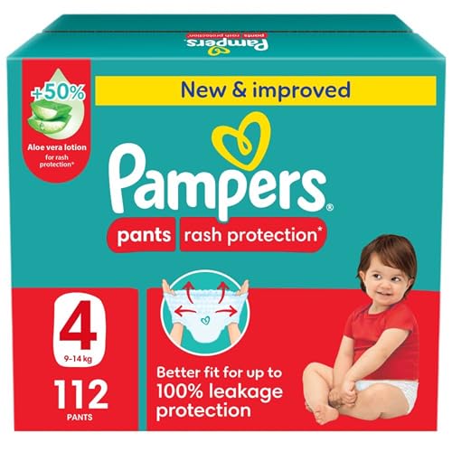 Pampers Rash Protection Size 4 9-14 kg Giant Box 112 Diaper Pants