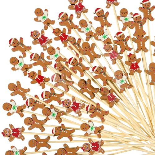 WILLBOND 400 Pcs Christmas Cocktail Picks 5.12