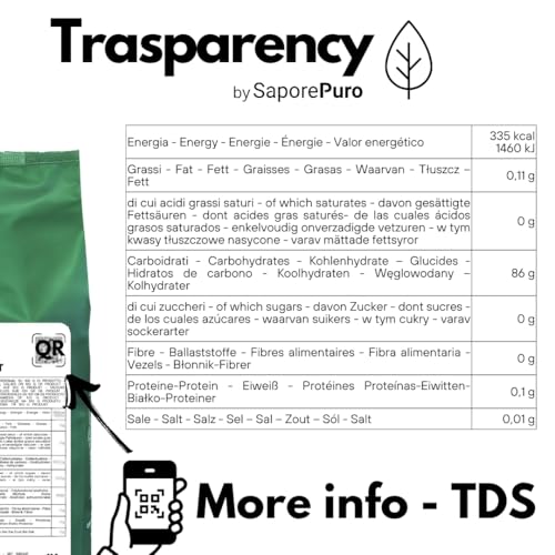 SaporePuro Amido di Tapioca 1 kg - Senza Glutine - Addensante Naturale - 7