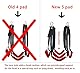 𝓼𝓮𝔁 𝓽𝓸𝔂 Joyful Swing, Unbegrenzter Spaß, Rotes Schaukelset von 5