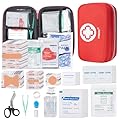 PTEROMY 300 Piece First Aid Kit, Portable Small Emergency Kits Compact 1st Aid Kit with Hard Storage Case for Car, Travel, Home, Camping, Outdoor, Hiking