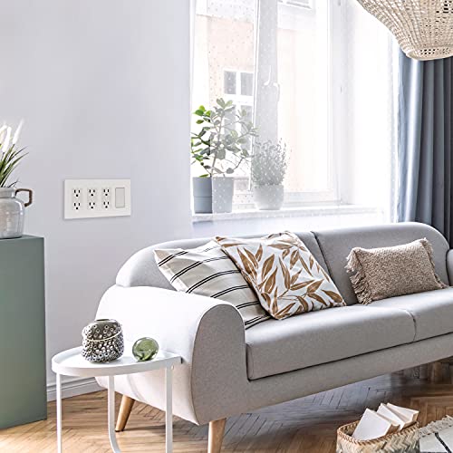 Bates- Screwless Decorator Wall Plates, 4 Gang Wall Plate, Decorator Wall Plate, Outlet Covers, Wall Plates, White Outlet Covers, 4 Gang Screwless Wall Plate, Screwless Wall Plate. #TOP7