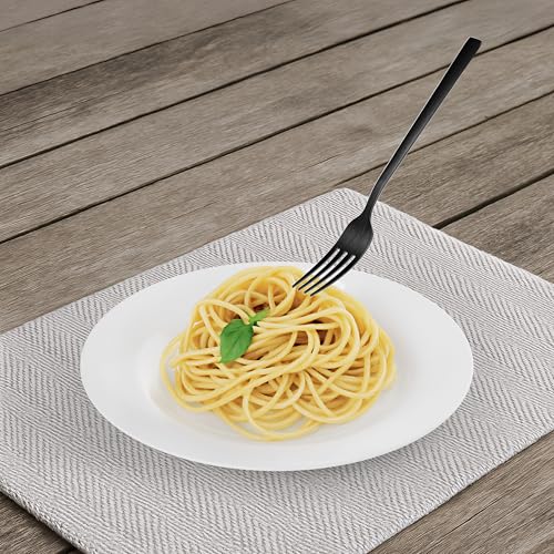 Forchette da Tavola Set da 3-21 cm in Acciaio Inox 18/10 con Finitura PVD Opaca, Manico Sottile Ergonomico, Antiruggine, Lavabili in Lavastoviglie - immagine 6