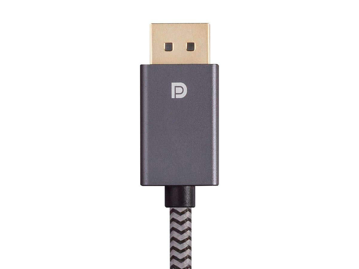 Monoprice Lot de 10 câbles DisplayPort 1.4 EasyPlug en nylon tressé – 1,8 m, gris, 8K @ 60 Hz, prise en charge HDR, jusqu'à 32,4 Gbit/s, pour ordinateur portable, PC, TV, moniteur de jeu