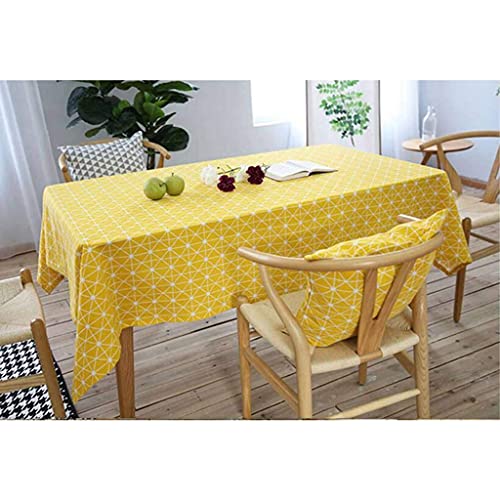 Nappe en coton lin rectangle carré 140x140 nappe couverture tartan