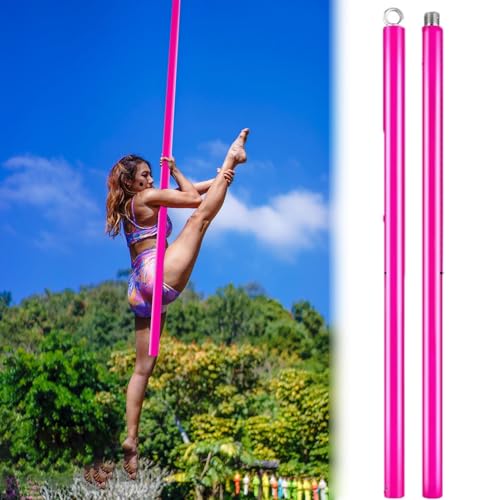 Minglez Silicone Aerial Flying Pole for Yoga Exercise, Professional Suspension