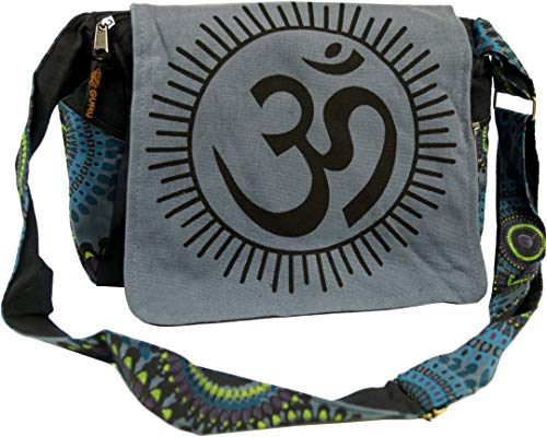 Mochila De Algodón Estilo Hippie/bohemio Con Diseño Mandala - Hecha A Mano En India, Tamaño 39x44 Cm