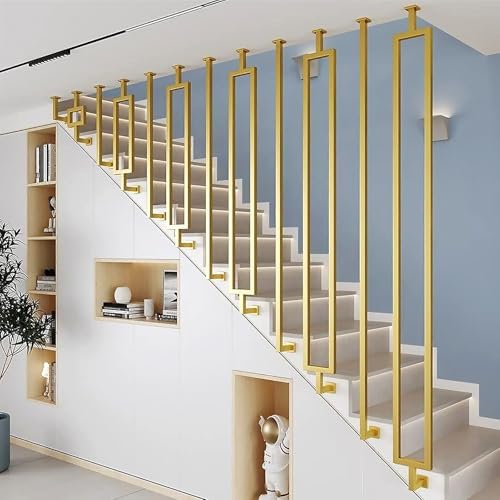 Garde-corps d'escalier métallique Style 2 de 120 cm avec poignée orientable durable