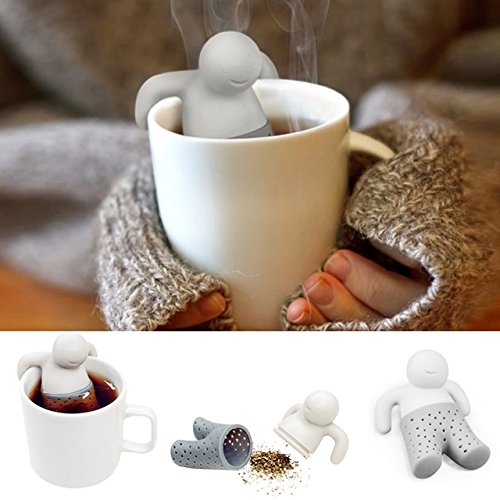Tea Infuser Tea Strainer Silicone Man Shaped Herbal Filter Diffuser