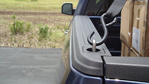 Bull Ring Flush Fit Retractable Tie Down Anchors Compatible With Ford (Offset) - 2 Pair | '15-'20 Ford F150 |’17-’19 Ford Super Duty #TOP5