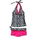 iEFiEL Girls Geometric Two Piece Halter Tankini Swimsuit Swimwear Bathing Suit