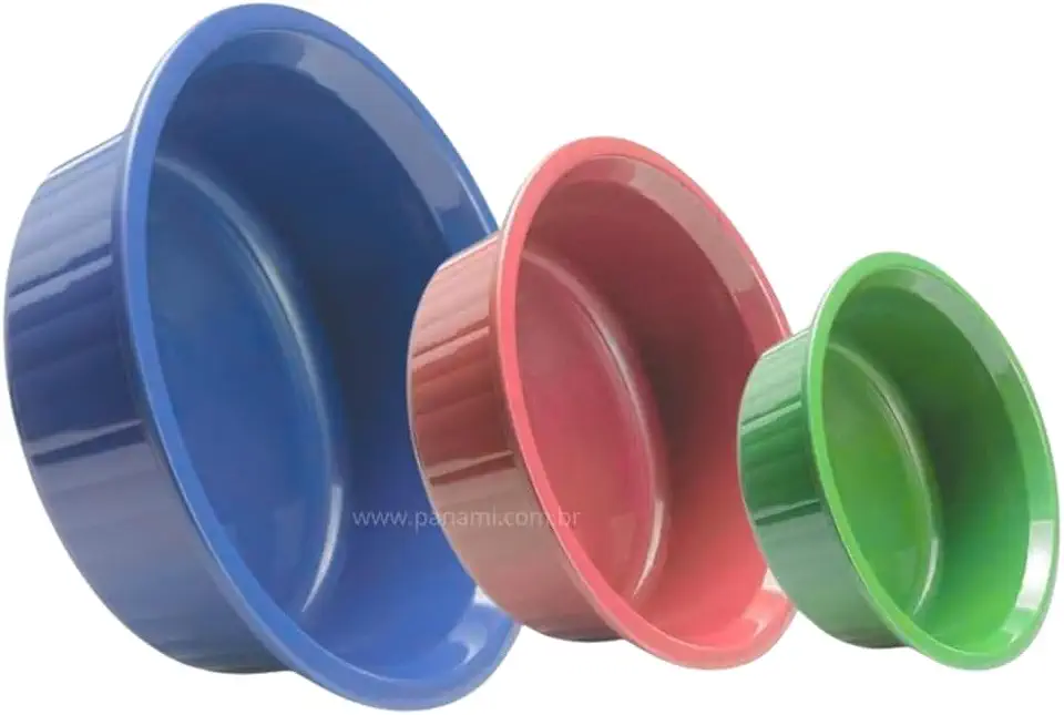 Jogo Bacias 3 Peças PMG 750Ml /1,25L /2,5L Plástica Cozinha…