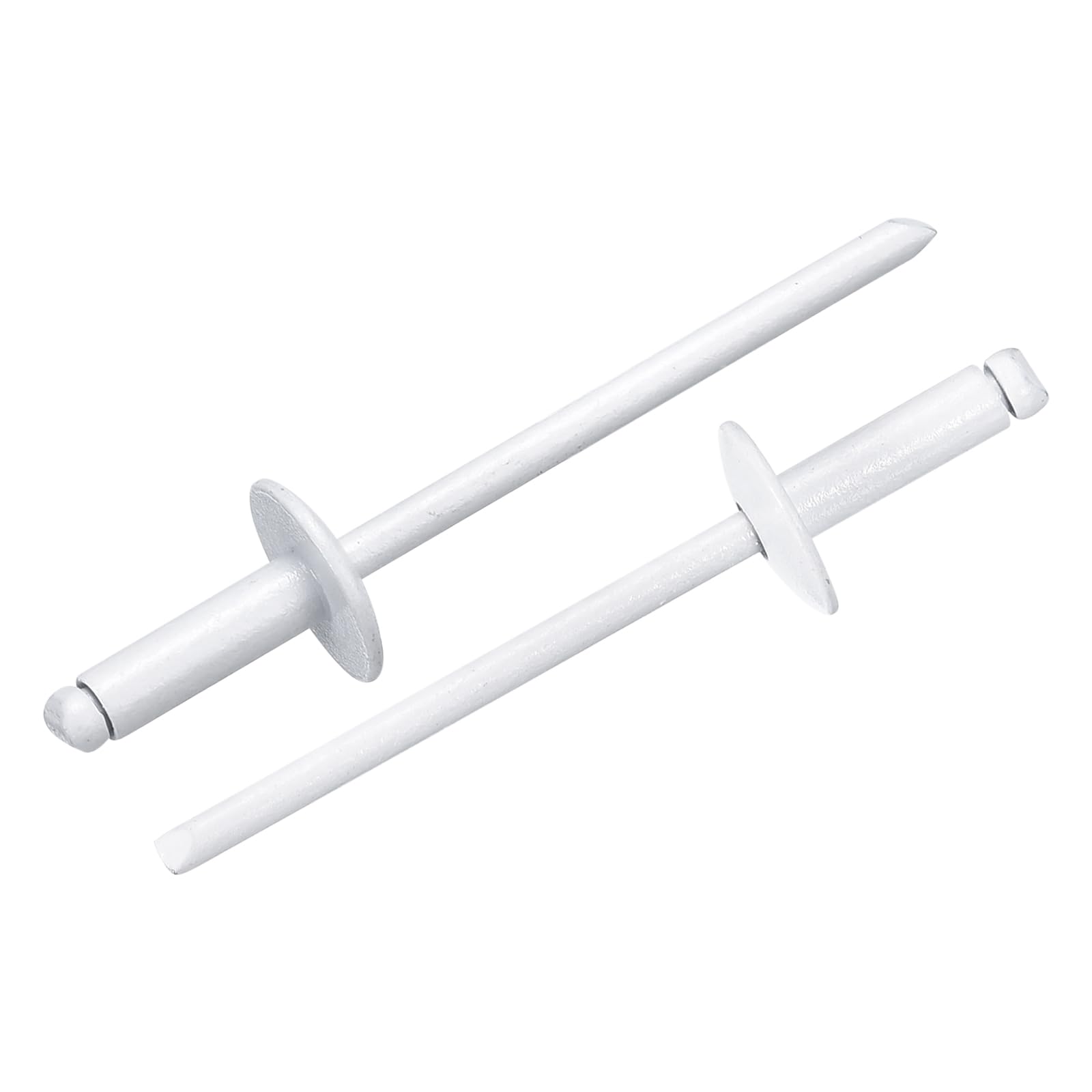 Rivets aveugles uxcell en acier au carbone zingué blanc avec capuchon de mandrin premium
