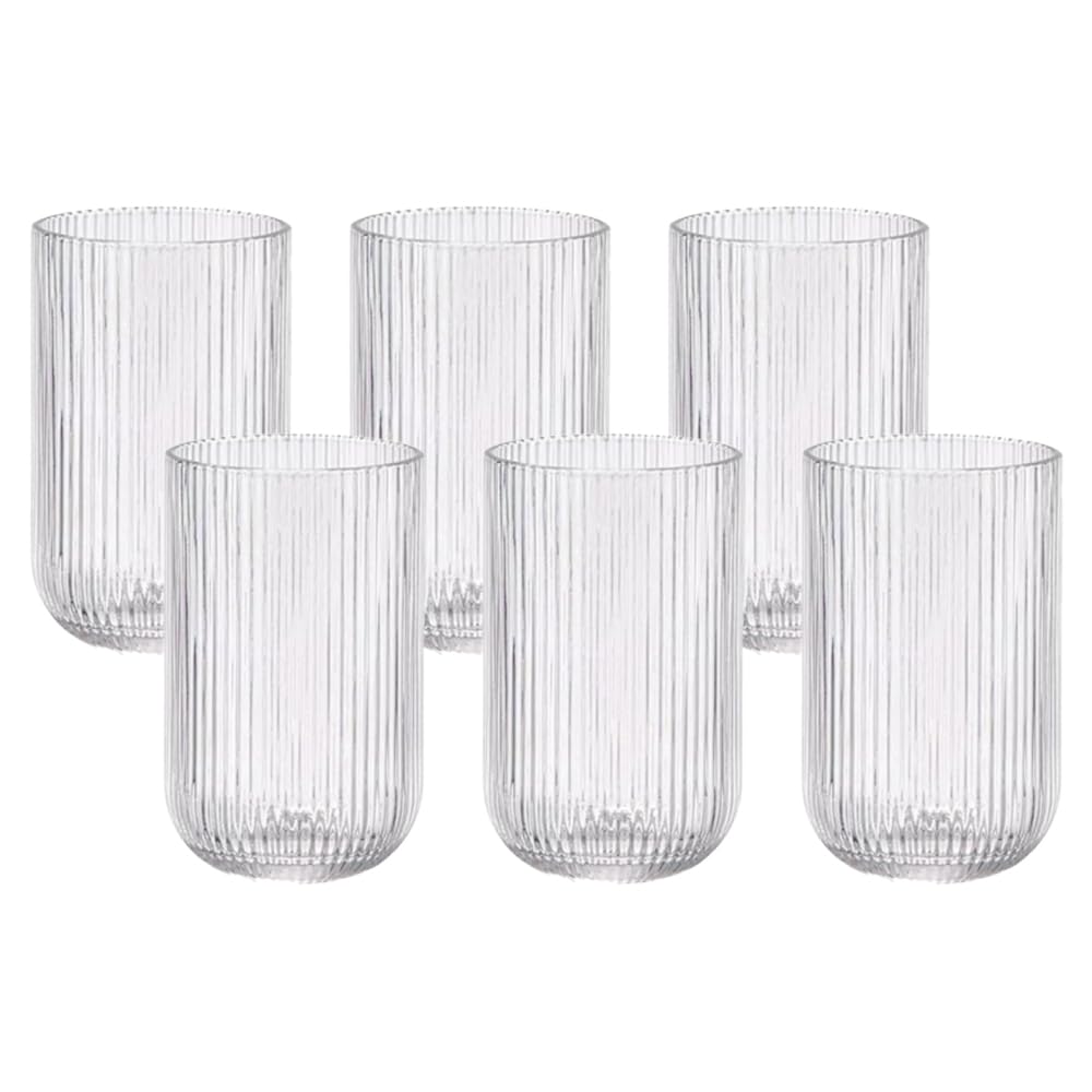 Jogo 6 Copos Alto em vidro Lehavi Versalhes 420ml V1059.03