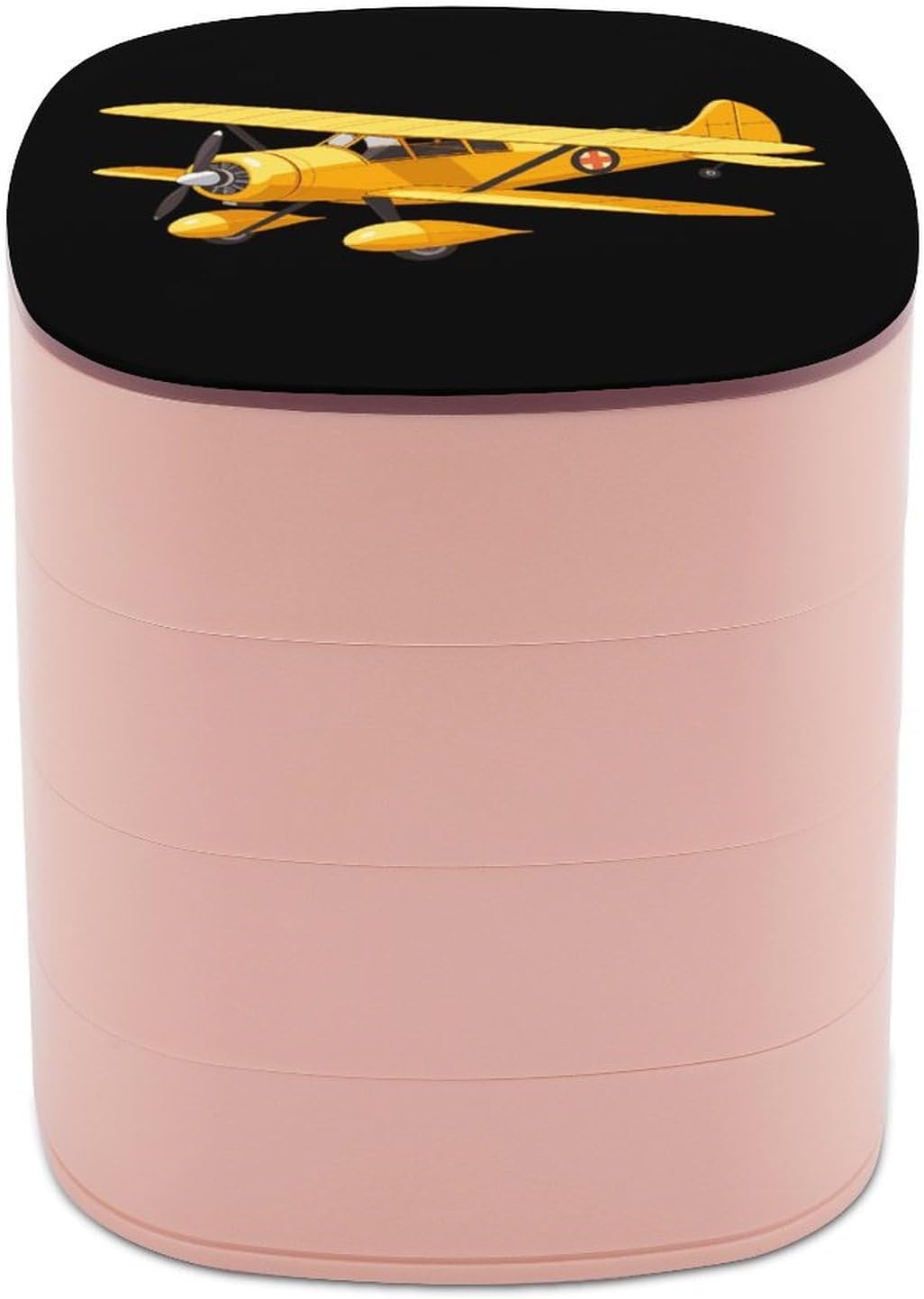 Airplane Propeller Rotating Jewelry Case Cute Jewelry Storage Box Travel Jewellery Holder Gift for Women