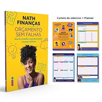 Capa do livro Orçamento Sem Falhas - Brinde Cartela de Adesivos + Planner: Saia do vermelho e aprenda a poupar com pouco dinheiro