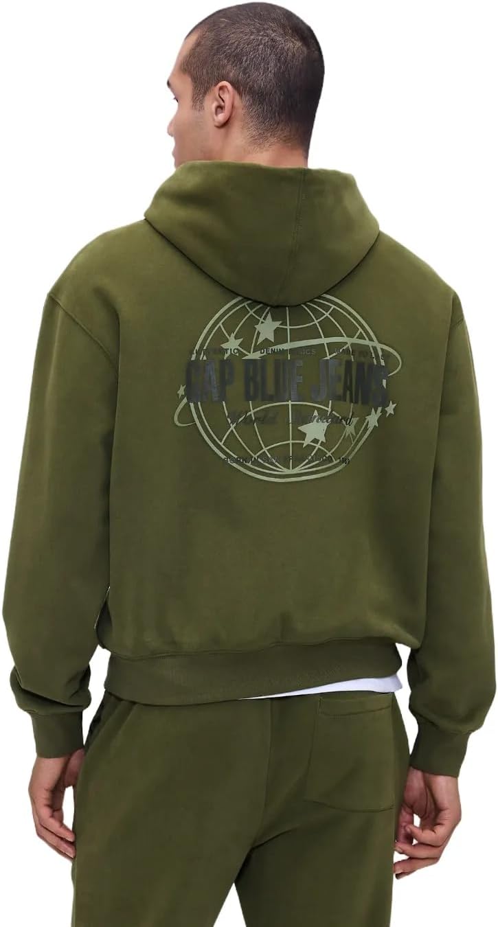 GAP Men's Logo Full Zip Hoodie