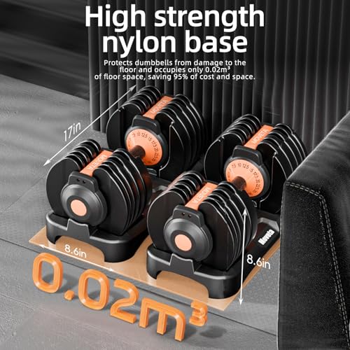 Moveta Adjustable Dumbbells (5–52.5 lb, Pair, Twist-Dial) — view 8