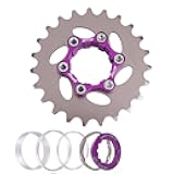 ZTTO MTB Single Speed Cassette Cog Bicycle 1 Speed Sprocket Gear 16T-23T CNC Bike Freewheel Tensioner Bike Chain Tensioner with Derailleur Hanger