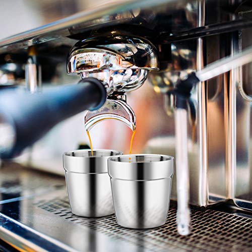 Tasse expresso incassable en acier inoxydable à double paroi - 5