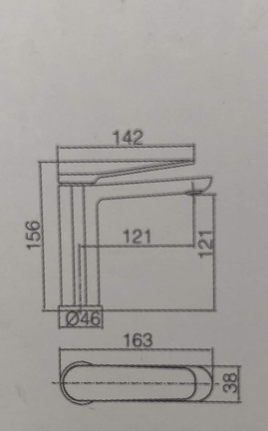 Grifo de Lavabo Monomando SERIA DINAMARCA BDR031-1CR