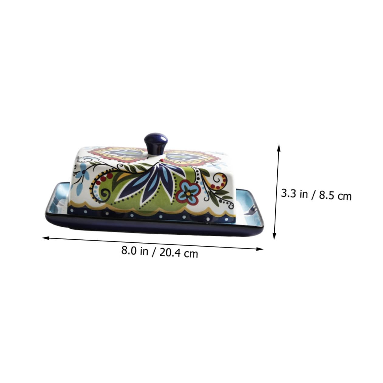 Beurrier Design en Céramique Couvercle Vintage, 250 G
