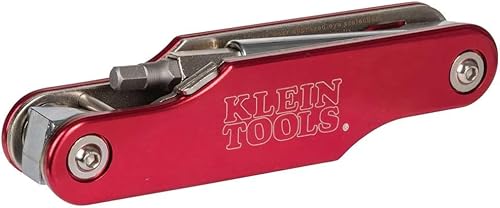 Miniatura 5 de Klein Tools 32538 DestornilladorLlave de tuercas de 10 pliegues, hexagonal fraccionario, rojo