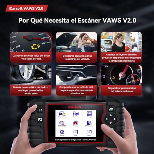 Miniatura 7 de Icarsoft Vaws V2.0 Obd2 Máquina Diagnosis Coche Para Vw Au.Di Skoda Seat, Escáner De Todo El Sistema, Detector Fallos Coche Con 9 Funciones Reinicio, Prueba De Batería, Actualización De Por Vida
