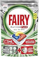 Fairy Platinum Plus Dishwasher Tablets Lemon, 45 Tablets