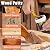 Deuvuo Walnut Wood Filler, Walnut Wood Putty Filler - Our Wood Grain Filler Offers a Quick and Lasting Fix for Any Damage or Flaw - Paintable, Stainable, Sandable & Quick Drying - 9.87 Ounce