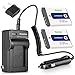 Kastar Battery (2-Pack) and Charger Kit for Sony NP-BD1, NP-FD1, BC-CSD, TRN, TRN-U work with Sony Cyber-shot DSC-G3, DSC-T2, DSC-T70, DSC-T75, DSC-T77, DSC-T90, DSC-T200, DSC-T300, DSC-T500, DSC-T700, DSC-T900, DSC-TX1 Cameras