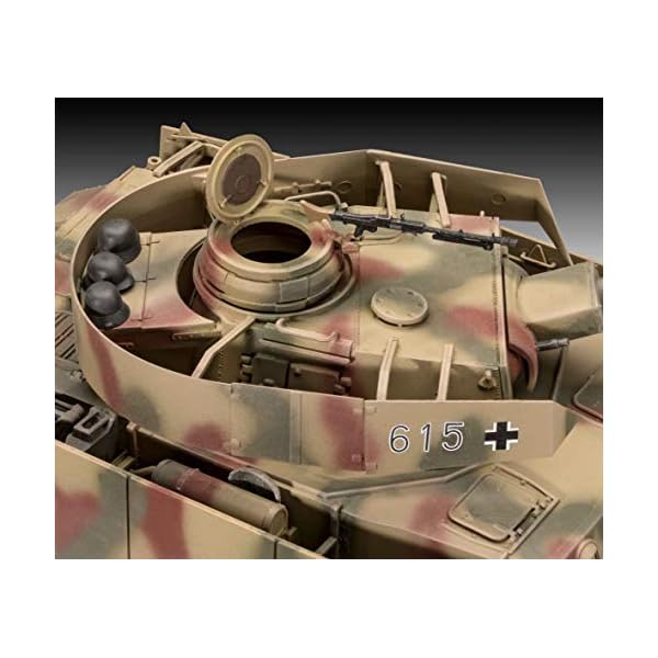 Revell RV03333 3333 Panzer IV AUSF. H originalgetreuer Modellbausatz für Experten, unlackiert – Bild 5