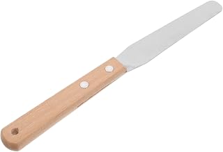 Hohopeti Carving Tool for Pottery and Ceramics Non-Stick Wooden Handle Sculpting Spatula for Clay Hair Removal Waxing Versatile Repair and Mixing Tool