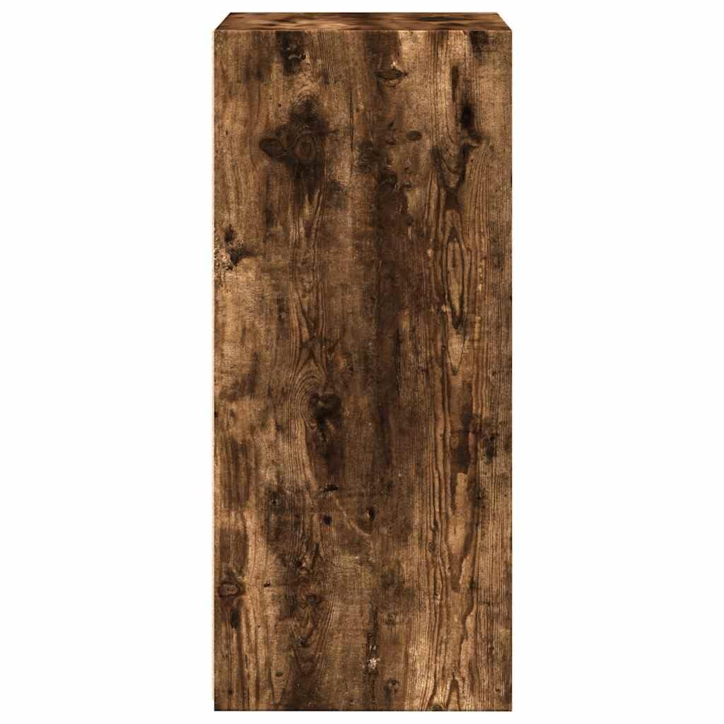Credenza in rovere affumicato, 50 x 41 x 93 cm, comò in legno | Armadietto compatto con ampio spazio per soggiorno e corridoio. Superficie di facile manutenzione con elegante effetto legno.