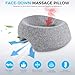 Face Down Pillow, Massage Headrest for Bed, Massage Face Cradle for Bed, BBL Pillow After Surgery Post Eye Surgery Vitrectomy Recovery, Faces Down Pillows for Rest and Recovery Reimagined (Grey)
