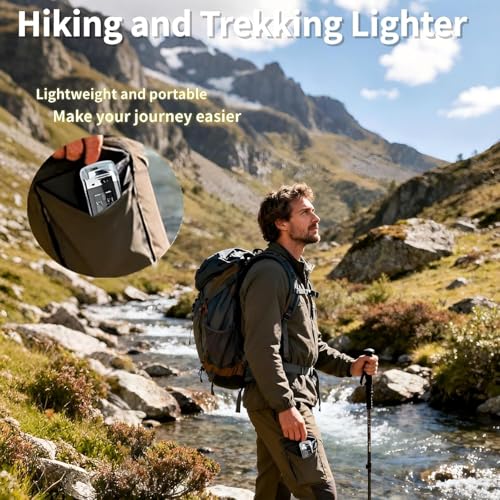 Image of Gadget Deals- Cigarette lighters for Men | Lighter Cigarette | Electric Lighter Rechargeable - Type c Rechargeable- Windproof FlamelessLighter