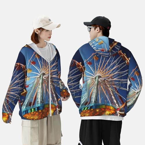 Sun Protection Hoodie amusement ride Jacket Lightweight Long Sleeve Sun miniatura 6