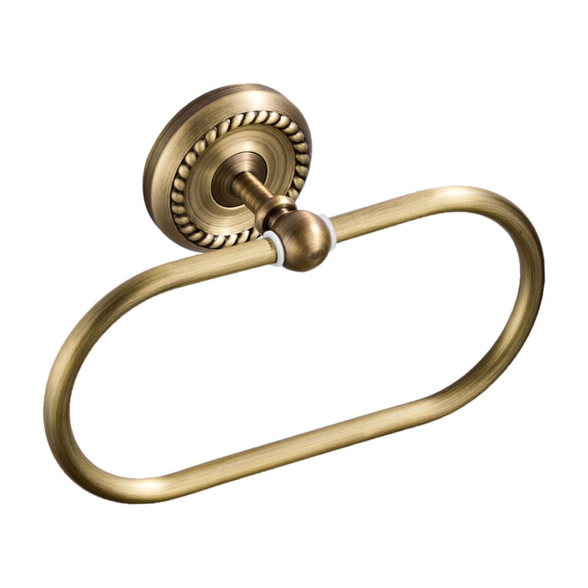 DOITOOL Anillo De Toalla Montado En Pared para Baño Y Cocina Toallero Latón Ovalado Espacio Ahorrador Accesorio Moderno para Colgar Toallas En Hogar Y Hotel