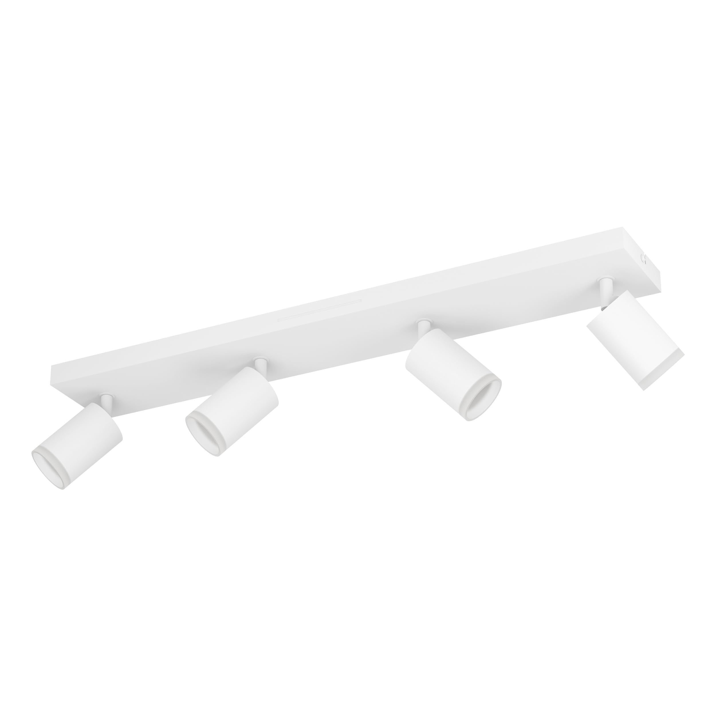 Eglo Connect.z Smart-Home LED Ceiling lamp Melitello-Z, 4-spot Spotlight, ZigBee, Matter, app and Alexa Voice Control, Warm to Cool White, RGB, dimmable, White