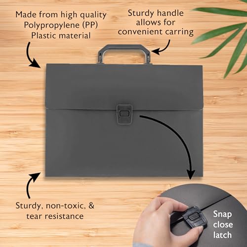 Organizador BAZIC de polietileno con fuelle para estudiantes y el hogar 2